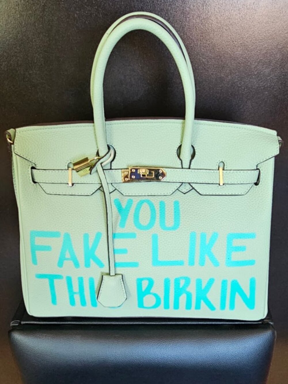 Saturday House "You Fake Like This Birkin" 35 cm - Paws Colorway - NEW - Picture 2 of 8